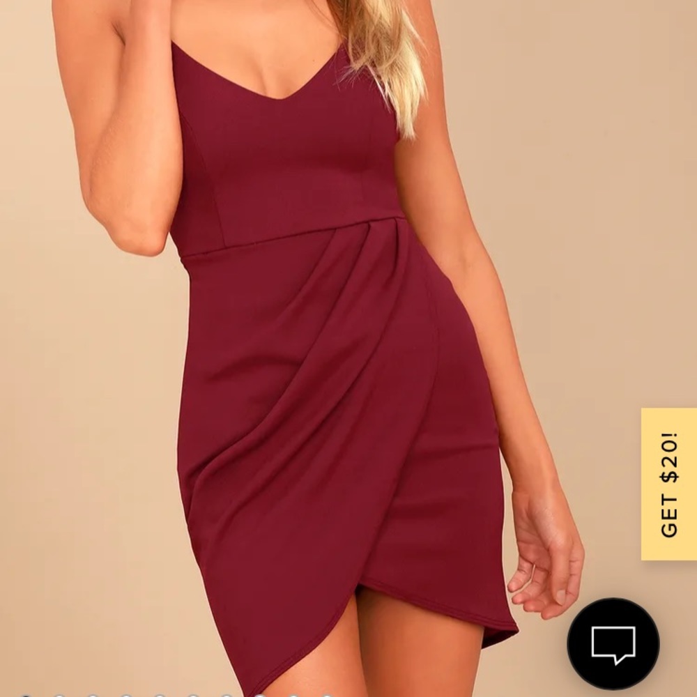 Forever Your Girl Wine Red Bodycon Dress